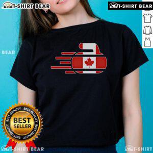 Top Canada Curling Fans Jersey featuring Canadian curlers, perfect winter ladies tee for curling enthusiasts.