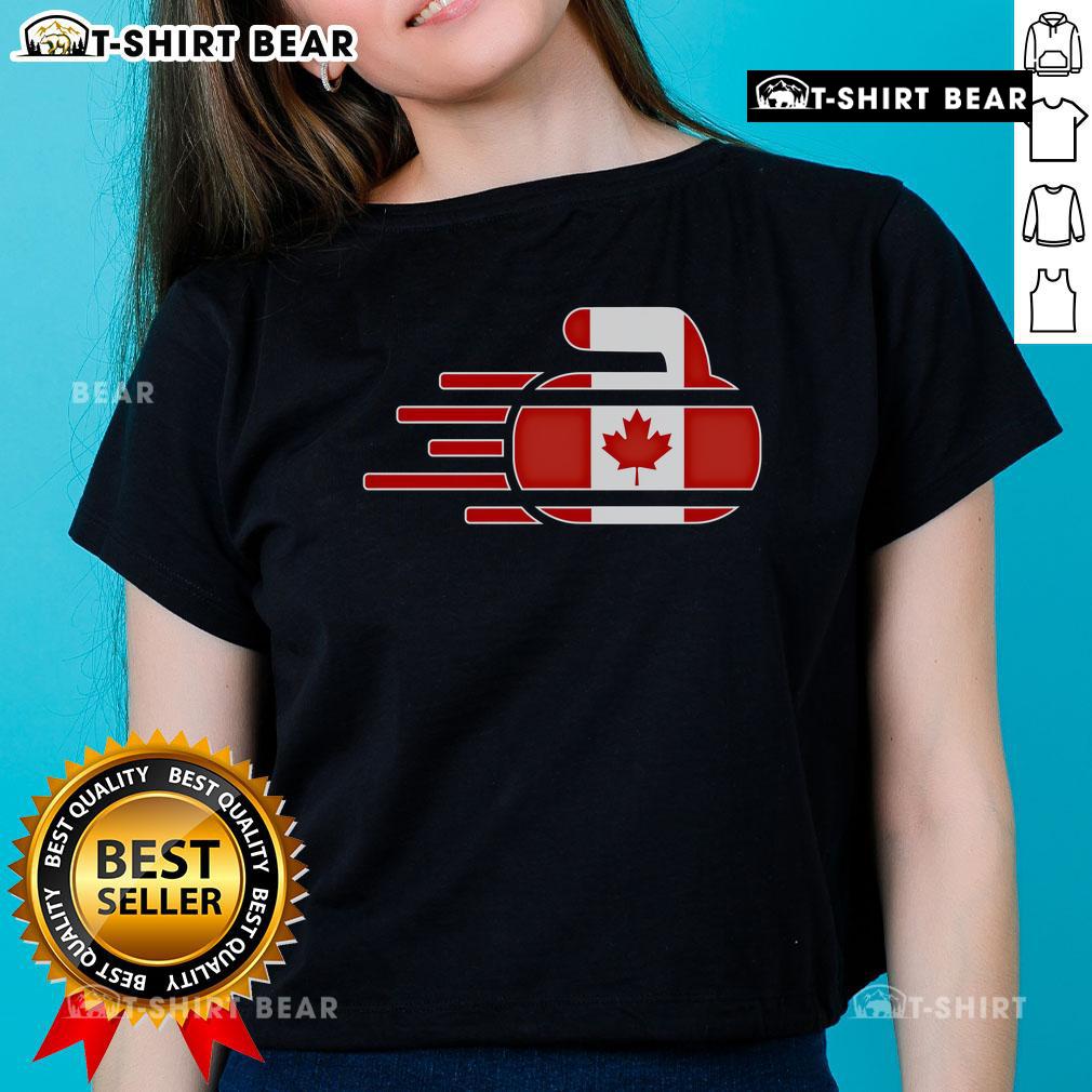 Top Canada Curling Fans Jersey featuring Canadian curlers, perfect winter ladies tee for curling enthusiasts.