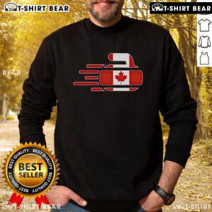 Top Canada curling fans in stylish jerseys and winter sweatshirts, showcasing support for Canadian curlers.