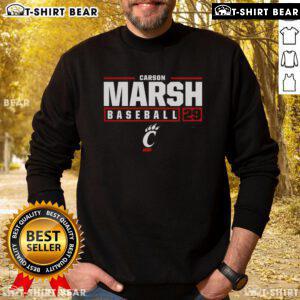 Top Carson Marsh Cincinnati Bearcats 29 Sweatshirt featuring a stylish design perfect for fans and casual wear.