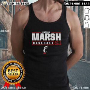 Top Carson Marsh Cincinnati Bearcats 29 tank top featuring a stylish design for fans of the Bearcats.