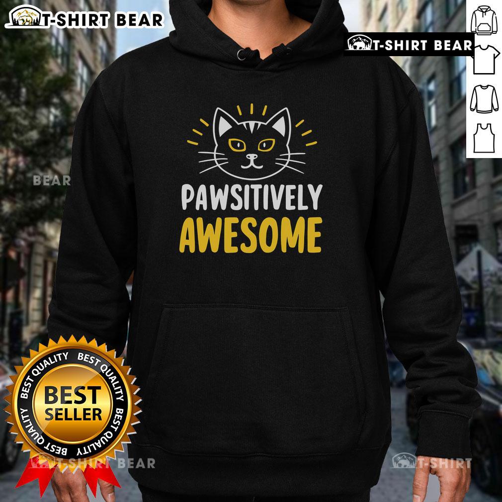 Alt Text: Top Cute Pawsitively Awesome Hoodie featuring playful dog graphics and cozy design for pet lovers.