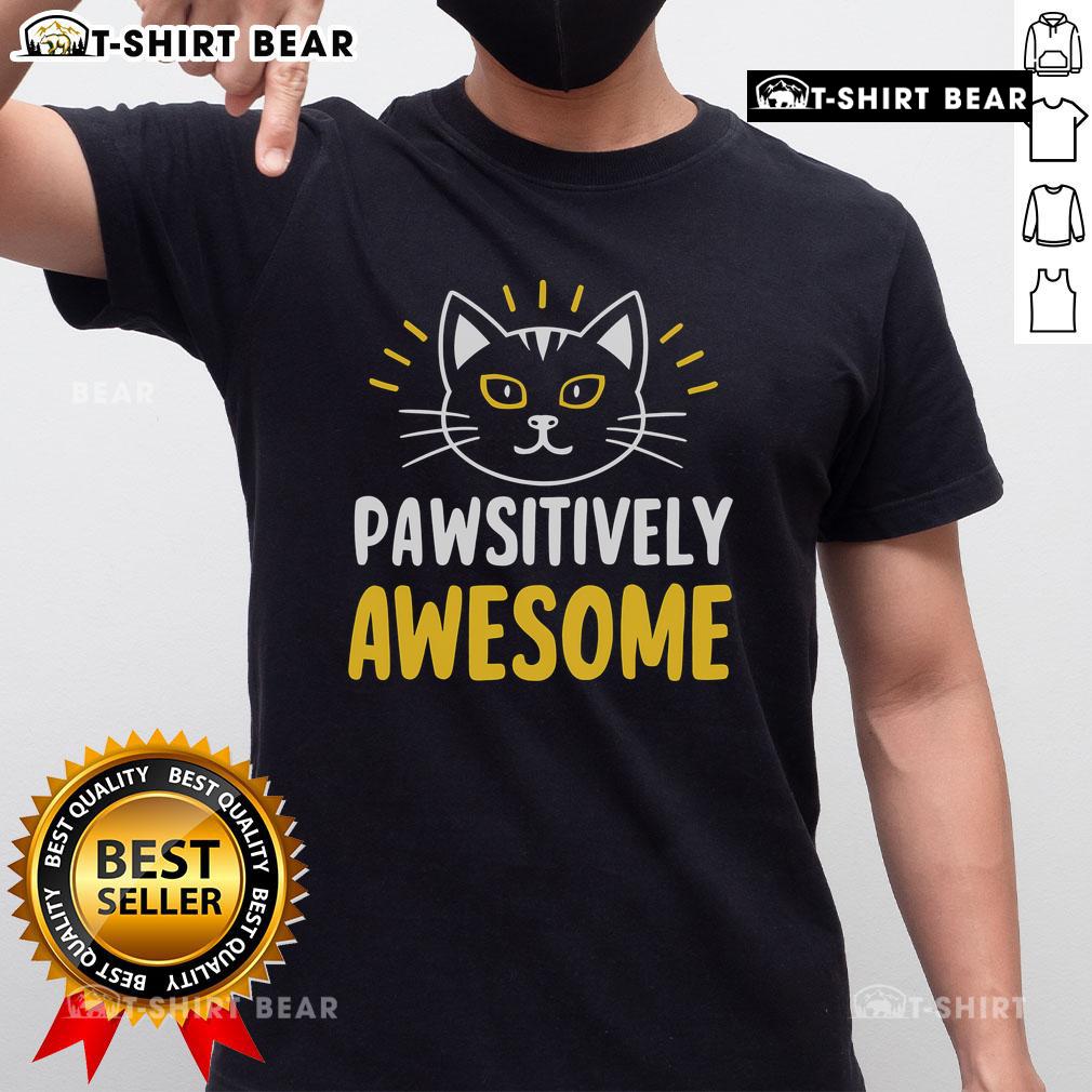 Top Cute Pawsitively Awesome T-Shirt featuring an adorable dog graphic and vibrant colors, perfect for pet lovers.