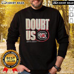 Top Doubt US South Carolina Gamecocks basketball sweatshirt in black with logo, perfect for fans and game day wear.