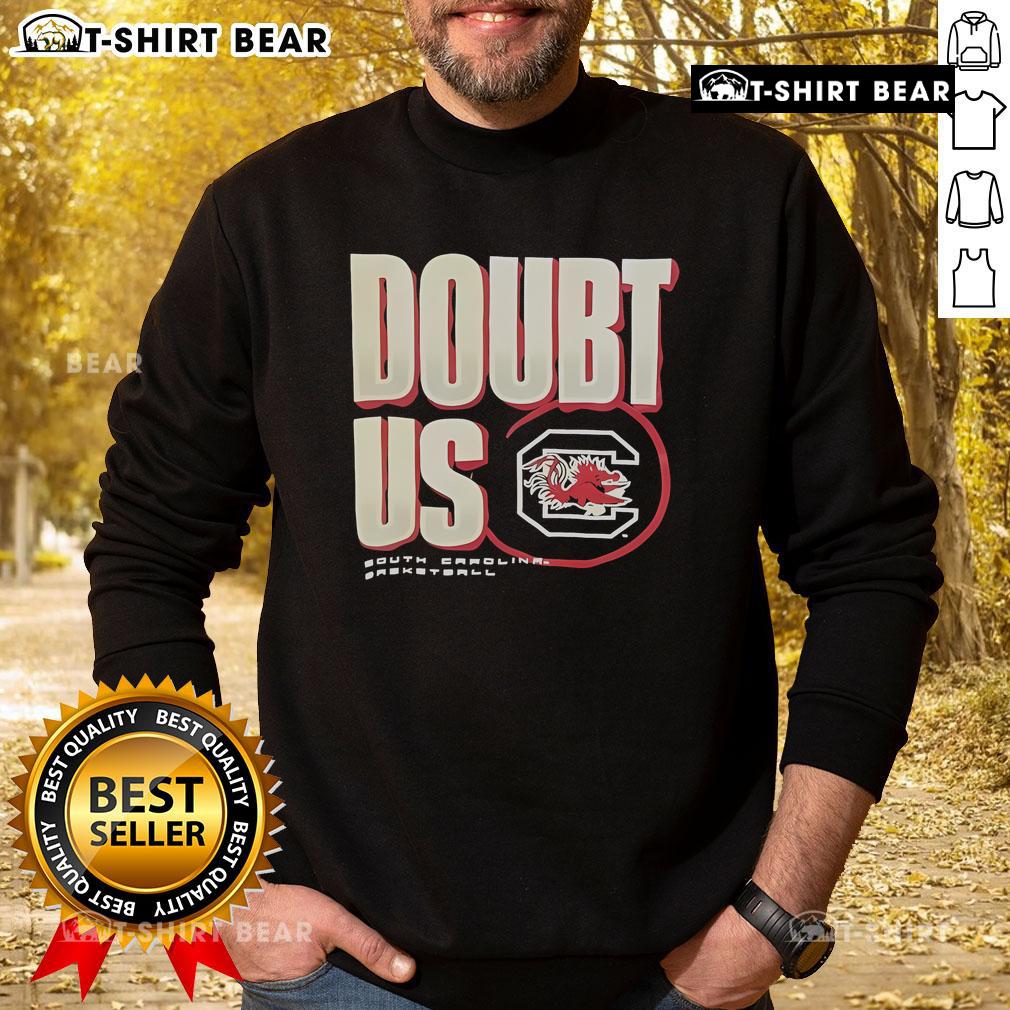 Top Doubt US South Carolina Gamecocks basketball sweatshirt in black with logo, perfect for fans and game day wear.