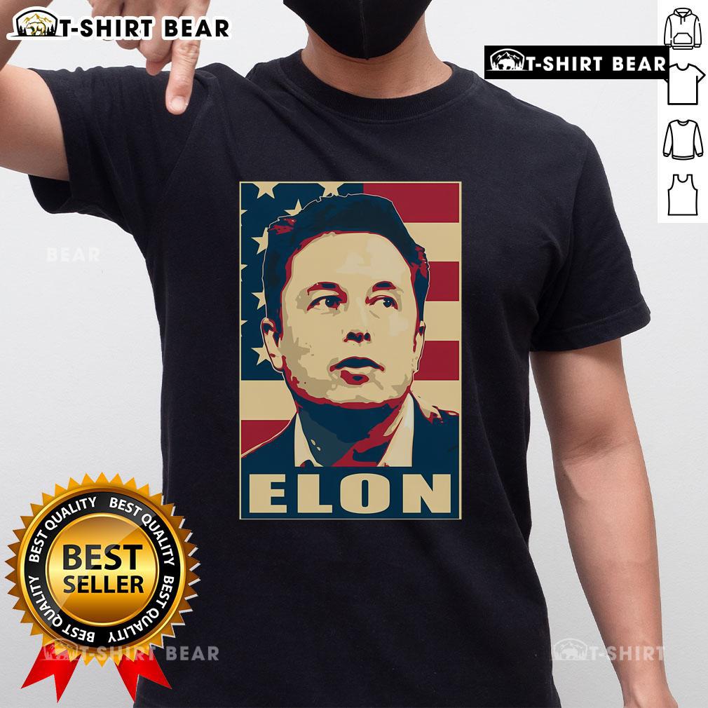 Top Elon Musk USA Retro T-Shirt featuring vintage design and bold graphics celebrating innovation and technology.