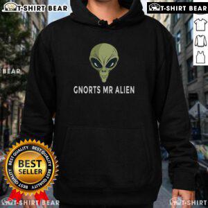 Top Gnorts Mr. Alien Hoodie featuring a vibrant alien graphic, perfect for stylish and unique casual wear.