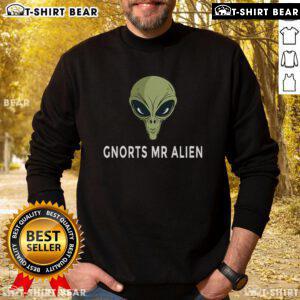 Top Gnorts Mr Alien Sweatshirt featuring a vibrant alien graphic, perfect for casual wear and sci-fi fans.