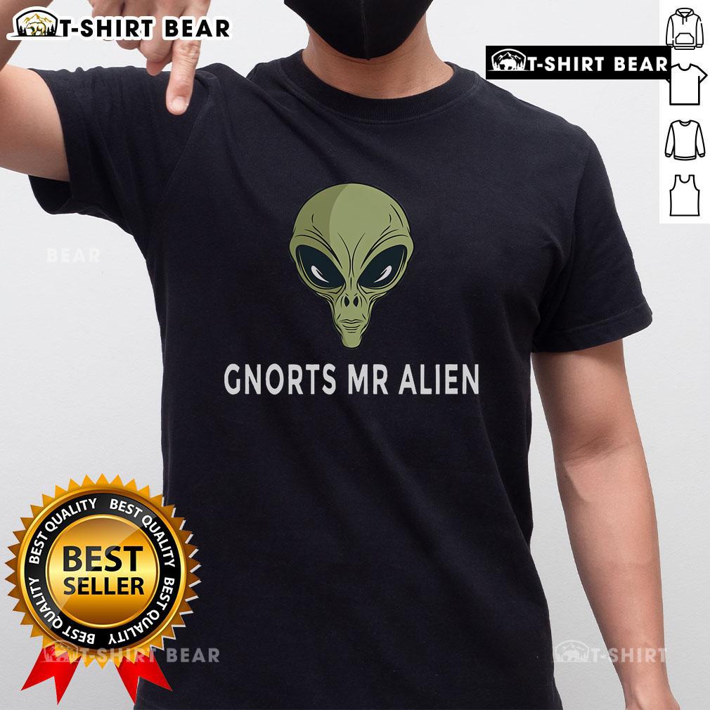Top Gnorts Mr Alien T-Shirt featuring a colorful alien graphic, perfect for sci-fi fans and trendy casual wear.