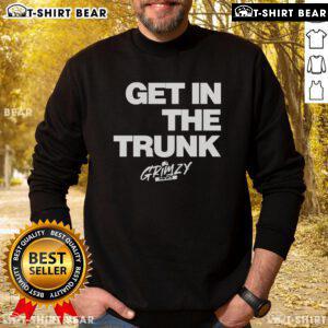 Top Grimzy News Get In The Trunk sweatshirt featuring a stylish design perfect for casual wear and street fashion.