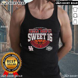Alt Text: Top Houston Cougars NCAA Men's Sweet 16 2025 Tank Top showcasing team spirit for the Road to the Final Four.