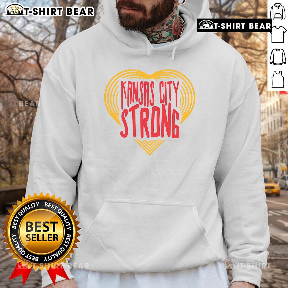 Top Kansas City Strong Heart Hoodie featuring a vibrant design and comfortable fit, perfect for fans and casual wear.