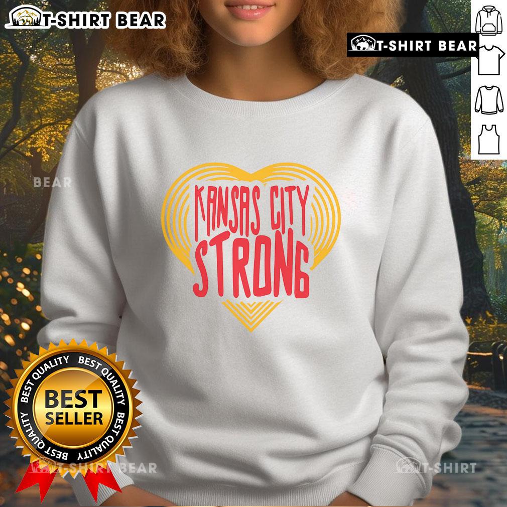 Cozy Top Kansas City Strong Heart Sweatshirt in a vibrant design, perfect for showing local pride and style.