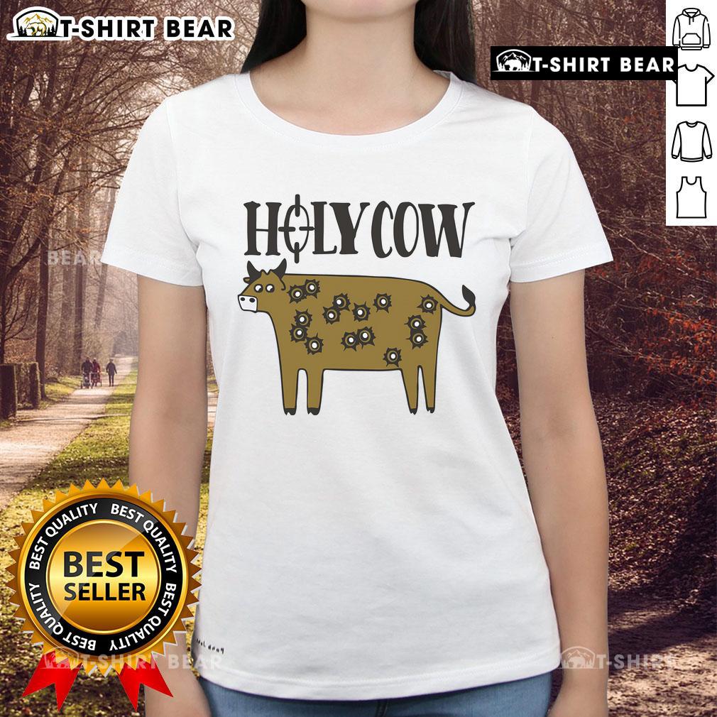 Top Kentucky Ballistics KB Holy Cow Ladies Tee featuring a stylish design perfect for firearm enthusiasts and casual wear.