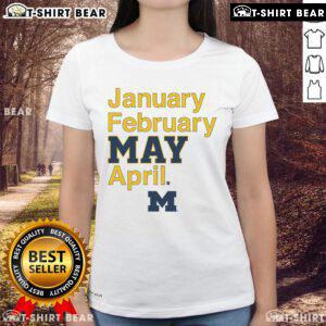 Top Michigan Basketball Ladies Tee for January-February-March-April with stylish design and vibrant team colors.