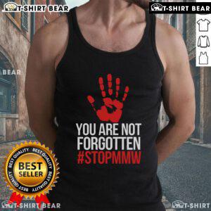 Top missing and murdered Indigenous women tank top design promoting awareness for MMW victims and advocacy.