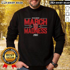 Indiana Hoosiers March Madness sweatshirt for NCAA Men's Basketball 2025, showcasing school pride and team spirit.