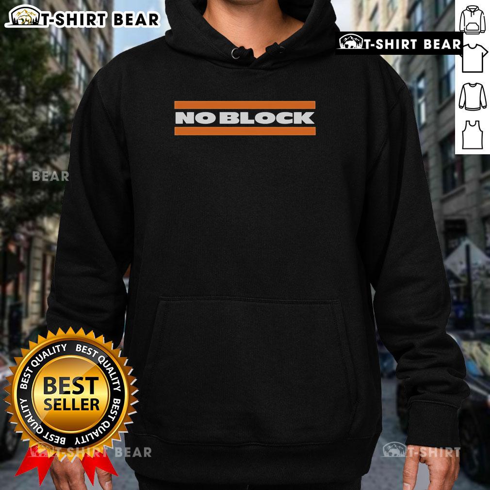 Top No Block No Rock Hoodie in black, featuring a stylish design perfect for casual wear and street fashion enthusiasts.
