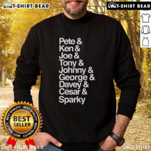 Top Pete, Ken, Joe, and Tony wearing matching sweatshirts, showcasing a stylish and cozy streetwear look.