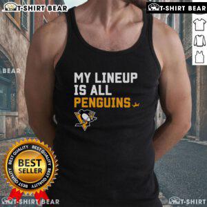 Top Pittsburgh Penguins My Lineup tank top featuring team colors and logo, perfect for fans and summer wear.