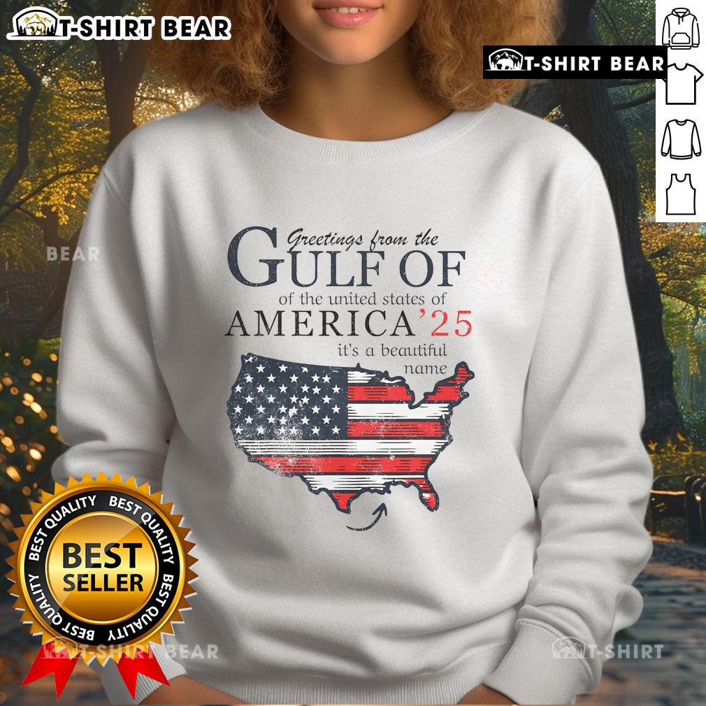Funny Gulf of Mexico July 4th sweatshirt featuring retro design, perfect for celebrating Independence Day in the USA.