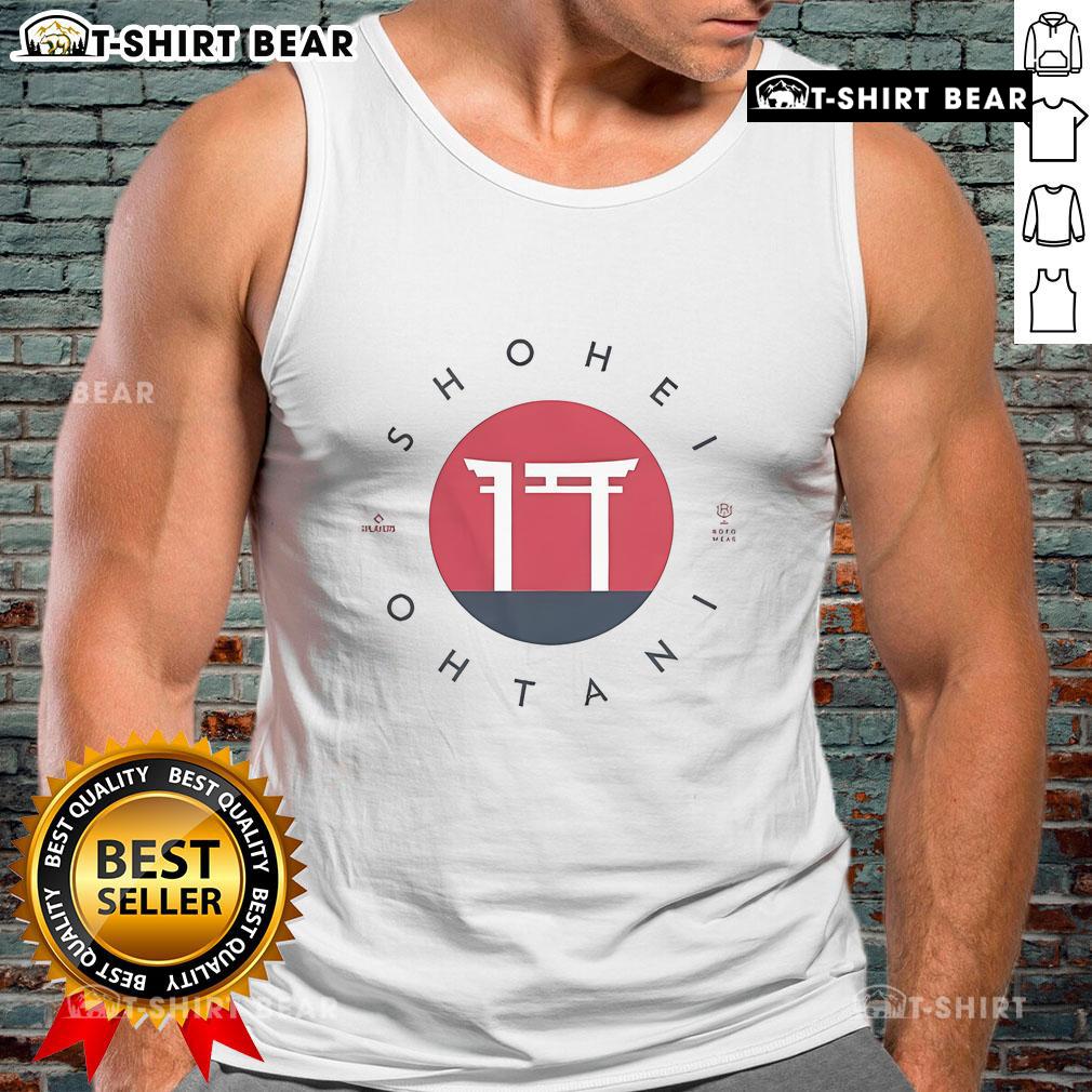Stylish Top Shohei Ohtani 17 logo tank top featuring a vibrant design, perfect for baseball fans and summer wear.