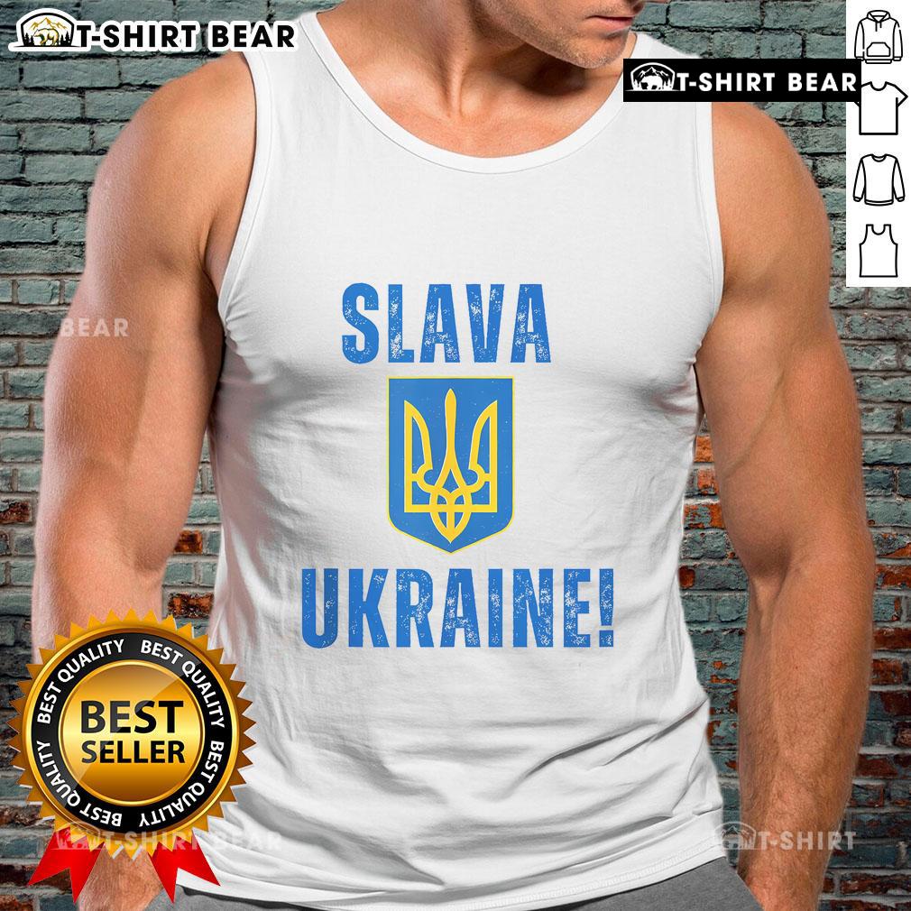 Top Slava Ukraine Tank Top featuring a bold design celebrating Ukrainian pride and resilience in a stylish, comfortable fit.