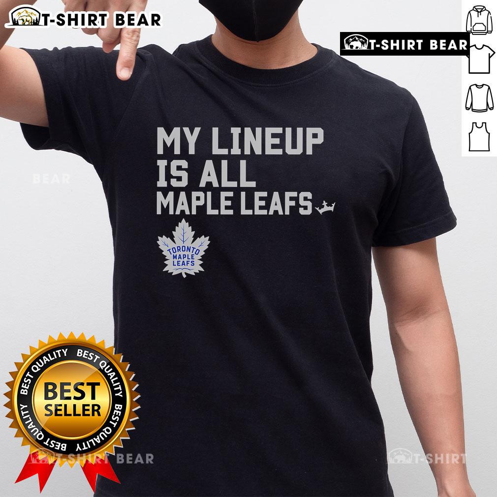 Top Toronto Maple Leafs My Lineup T-Shirt featuring bold team graphics, perfect for passionate fans and game day attire.