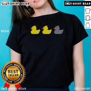 Cute Duck Duck Grey Duck Minnesota ladies tee featuring a playful duck design, perfect for casual wear.