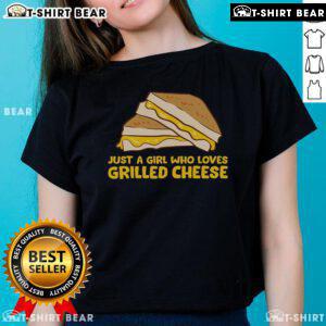 Good Grilled Cheese tee for girls who love grilled cheese sandwiches, featuring a playful design and stylish fit.