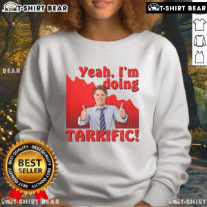 Alt Text: Sarcastic sweatshirt featuring a crash graph design and thumbs up, perfect for humor lovers and casual wear.