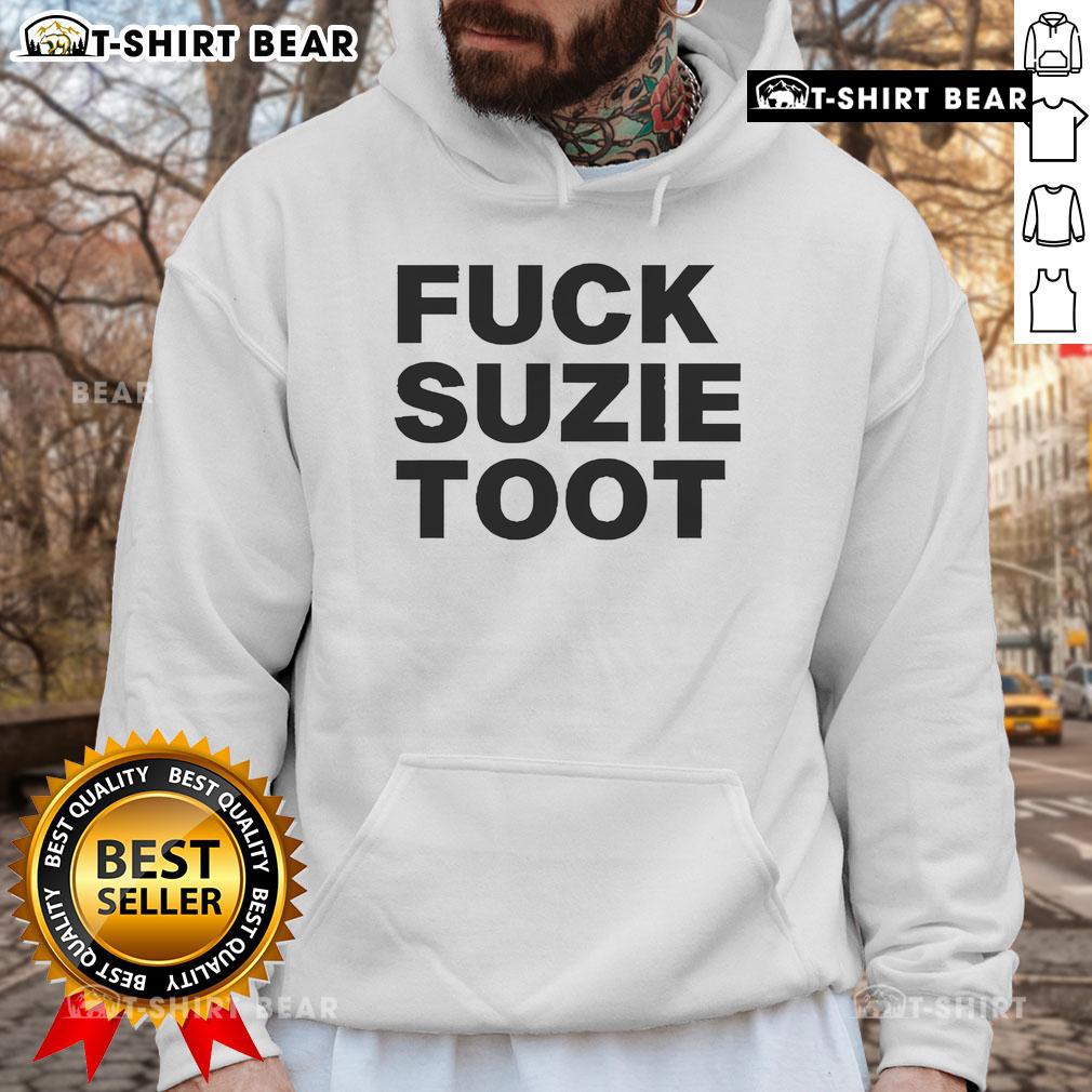 Stylish Nice Fuck Suzie Toot Hoodie displayed on a hanger, featuring vibrant colors and trendy design for casual wear.