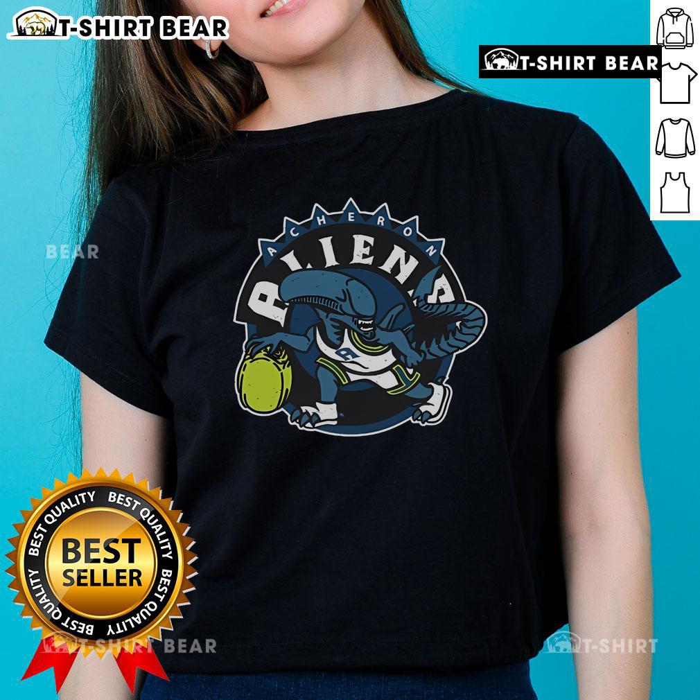 Official Acheron Aliens Ladies Tee featuring a stylish graphic design inspired by the Acheron alien theme.