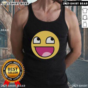 Official Awesome Epic Face Funny Tank Top featuring a humorous graphic design, perfect for casual summer wear.