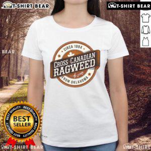 Alt Text: Official Cross Canadian Ragweed 'The Boy From Oklahoma' concert 2025 ladies tee showcasing vibrant design and style.