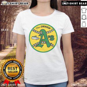 Official Oakland Athletics 71 Ladies Tee featuring a stylish design, perfect for A's fans and casual wear.
