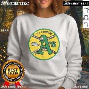 Official Oakland Athletics 71 Sweatshirt in green with logo, perfect for fans showing team spirit and style.