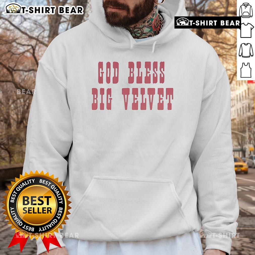 Official Paul Cauthen God Bless Big Velvet Hoodie featuring a stylish design for fans of country music apparel.