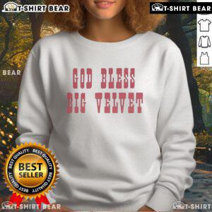 Official Paul Cauthen God Bless Big Velvet Sweatshirt in black, featuring bold graphics and a cozy design for fans.