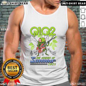 Official Q102 Sounds of Summer Cicadas 2025 tank top featuring vibrant design, perfect for summer events and casual wear.
