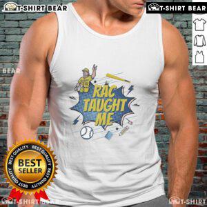 Official RAC Taught Me Bucketlist Tour 2025 tank top featuring vibrant graphics and a stylish design for music lovers.