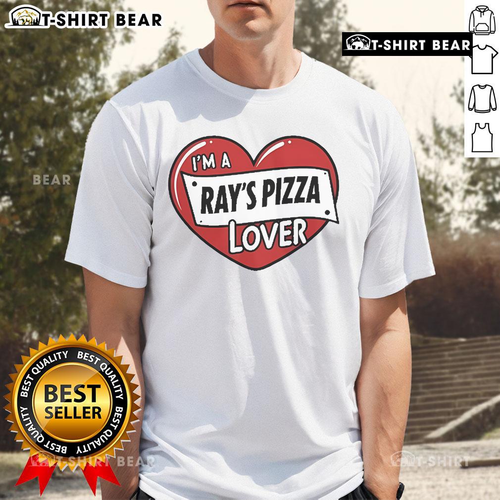 Alt Text: Official Ray's Pizza I'M A Ray's Pizza Lover T-Shirt design featuring bold text and pizza graphics for fans.