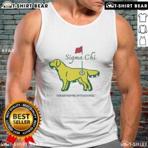 Official Sigma Chi The Retriever Invitational tank top featuring vibrant graphics and a comfortable fit for casual wear.