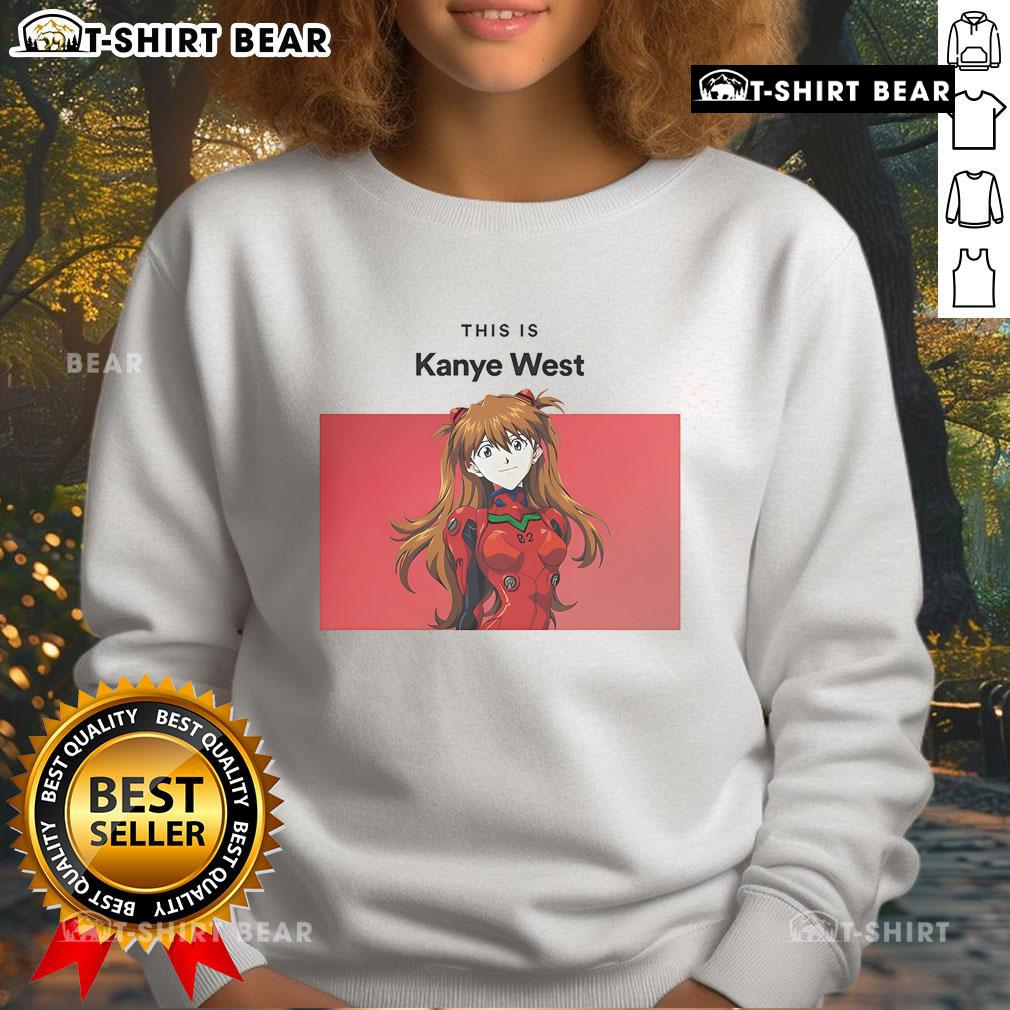 Alt Text: Official Kanye West sweatshirt featuring a bold 'This Is Asuka' graphic design, perfect for fans and streetwear lovers.