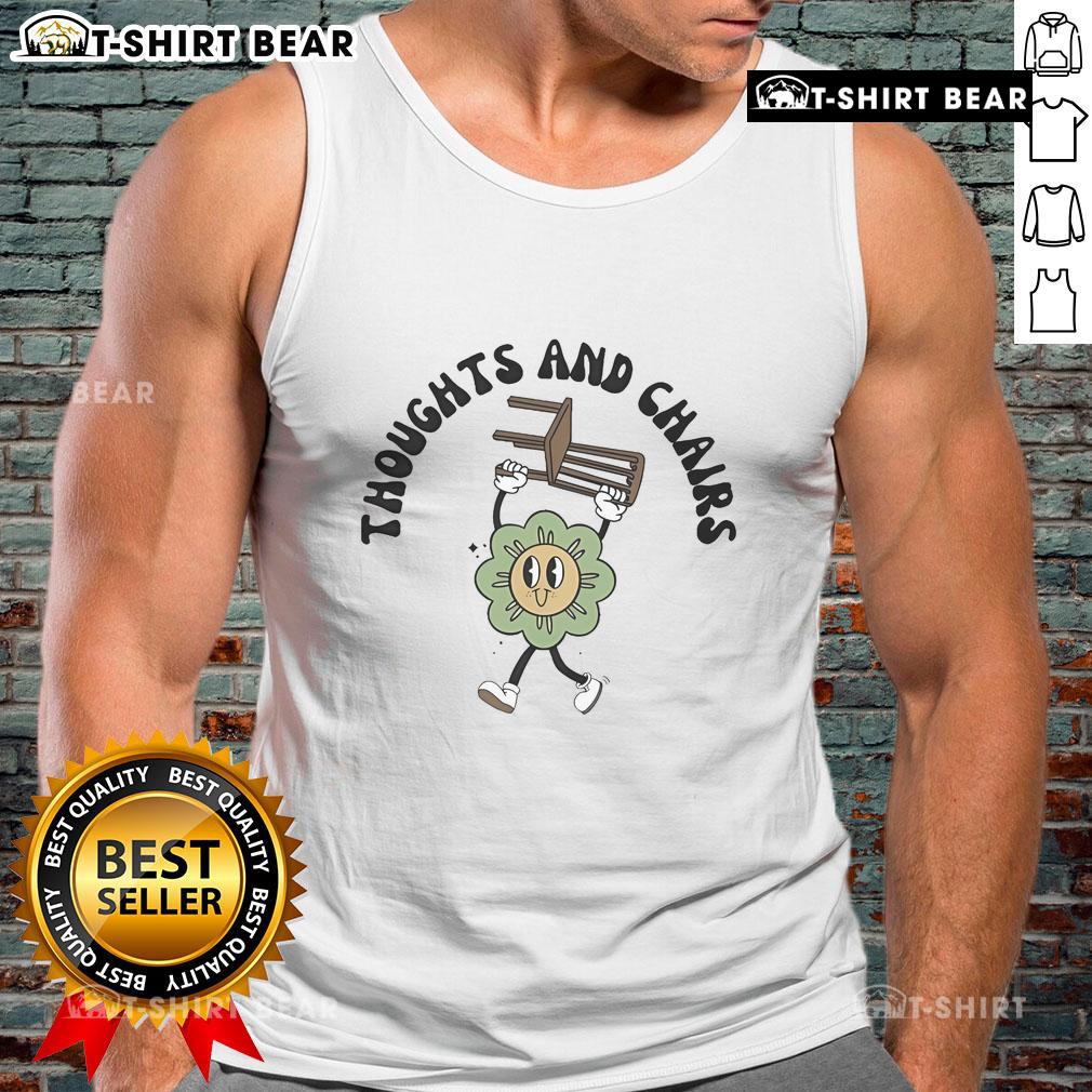 Official Thoughts And Chairs Tank Top featuring a stylish design for casual wear, perfect for summer outings.