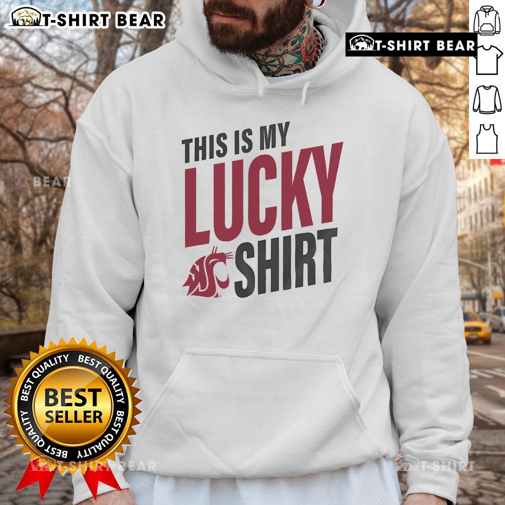 Alt Text: Official Washington State Cougars hoodie featuring bold team logo, perfect for fans and game day wear.