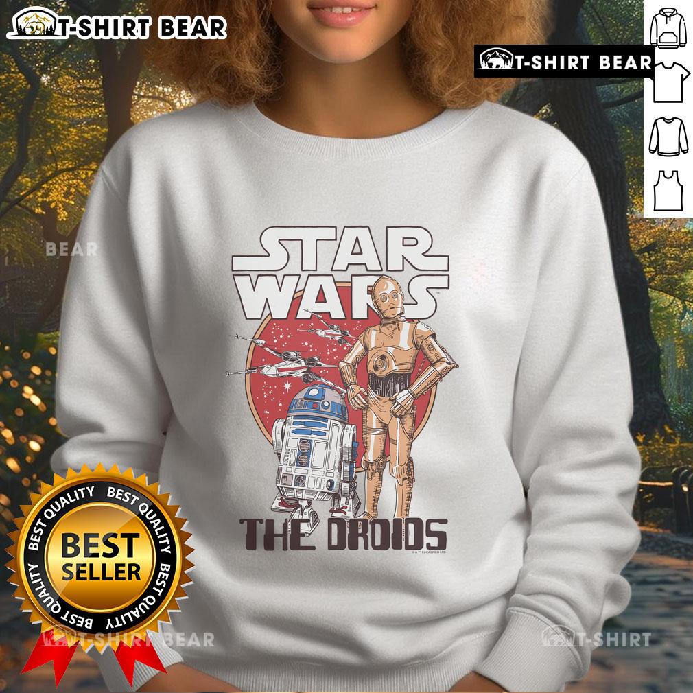 Original Star Wars The Droids sweatshirt featuring iconic droid graphics, perfect for fans of the classic sci-fi series.