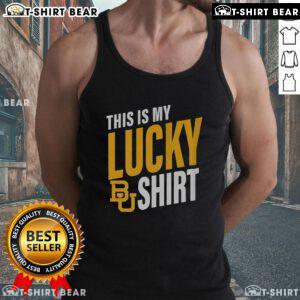 Alt Text: Premium Baylor Bears This Is My Lucky tank top featuring the school's logo and vibrant colors for fans.