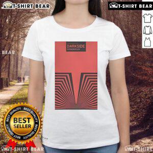 Premium Darkside tour poster for The Warfield, San Francisco, CA, April 8, 2025, featured on a ladies tee.