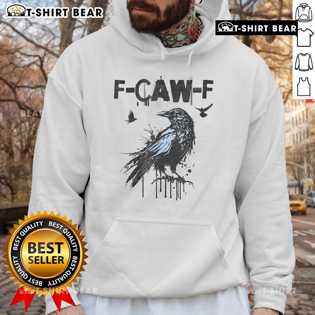 Premium F CAW F Crow Grunge Hoodie featuring a stylish crow graphic on a cozy fabric, perfect for casual wear.